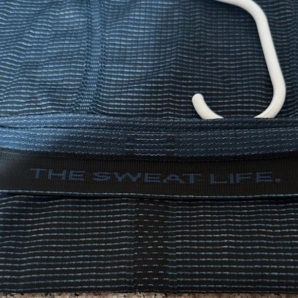 Lululemon Athletica Dark Blue Striped Long Sleeve Tee - Picture 4 of 5